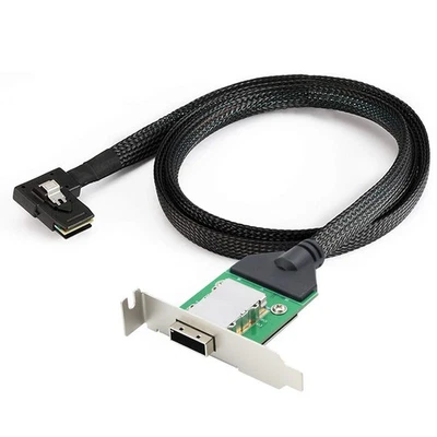 Conversion Cable External Mini SAS HD SFF-8087/SFF-8643 to SFF-8088 PCBA Female - Image 1 of 4