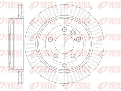 2x REMSA Bremsscheibe 6995.10 für LANDROVER L320 ROVER RANGE SPORT 325mm 1 3 4x4 - Bild 1 von 4