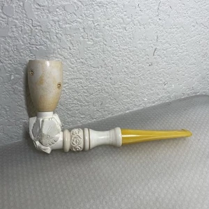 Pipa de tabaco turca vintage tallada a mano en bloque espuma de mar ***TAL CUAL***USADA*** - Imagen 1 de 13