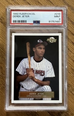 Fleer Excel #210 1992 'Derek Jeter' New York Yankees HOFer (¡PSA 9!) ¡COMO NUEVO! Foto 1 de 4