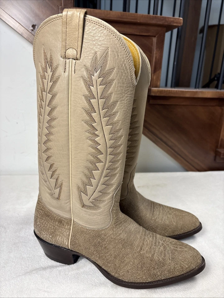 Nocona Genuine Hippo Leather Hide Boots Women Round Toe Western Size 8.5 D EUC - Image 1 of 4