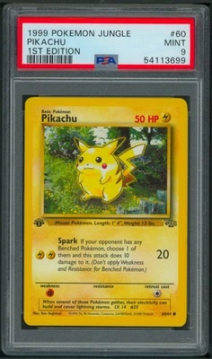 Pokémon 1st Edition Jungle Pikachu 60/64 PSA 9 - Image 1 of 2