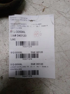 Brazo de control inferior delantero izquierdo DODGE CALIBRE 07 08 09 10 11 12 Foto 1 de 4