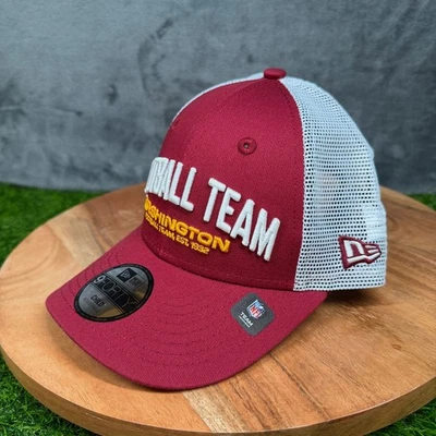 Gorra New Era 9FORTY Washington Equipo de Fútbol Gorra Camionero Borgoña Niños Nueva con Etiquetas Foto 1 de 4