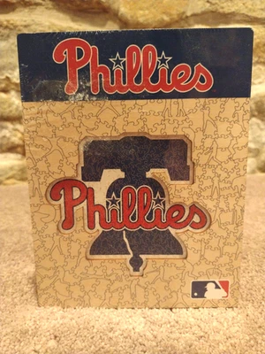 Rompecabezas de béisbol de madera tamaño mediano Philadelphia Phillies 270 piezas nuevo sellado Foto 1 de 4