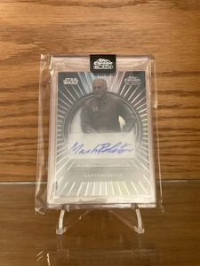 2024 Topps Chrome Black Star Wars Duality BFA-MR Captain Hayle/Mark Rolston Autogramm - Bild 1 von 2