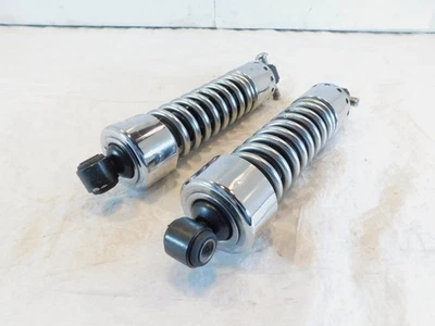 2001-2005 Harley Davidson Dyna FXDL Low Rider Chrome Rear Shock Absorbers - Image 1 of 4