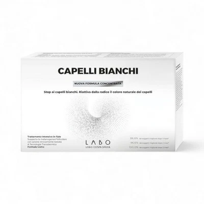 Labo Cabello Blanco Nueva Fórmula Tratamiento Contra Canas Para Hombres 20 Frascos Foto 1 de 3