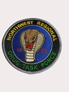 Northwest Regional Drug Task Force Cobra Embroidered Patch - Picture 1 of 6