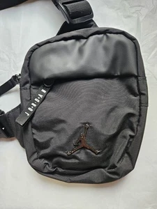 Nike Air Jordan Jumpman Airborne Festival Crossbody Sling Bag Black Size SMALL - Picture 1 of 7