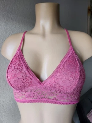 Xhilaration  Lace Wireless Bralette Size Small Rose Pink - Image 1 of 4