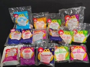 Lot of 15 McDonald’s Happy Meal Toys Sealed Disney Barbie Tamagotchi Recess - Picture 1 of 2