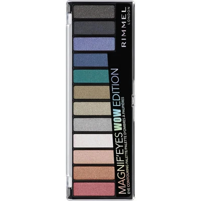 Rimmel Magnif'Eyes WOW Edition Eyeshadow Palette – 12 Pigmented Shades - Image 1 of 4