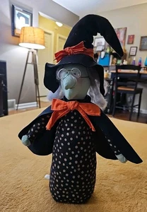 Overly-Raker Halloween Hexe Plüschfigur 16 Zoll mit Hut und Brille - Bild 1 von 8