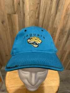 NUEVO SIN ETIQUETAS Jacksonville Jaguars NFL Gorra de Béisbol SOMBRERO Verde azulado Correa Ajustable Trasera NUEVO - Imagen 1 de 5