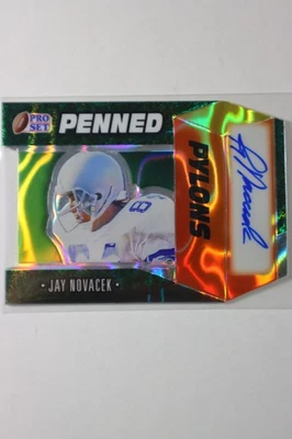 2024 Pro Set Penned Pylons Jay Novacek Auto /10 #PP-JN1 Cowboys - Image 1 of 2