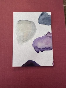 ACEO Original  Art watercolor and ink  Card Abstract Art , Fashion Watercolor - Picture 1 of 1