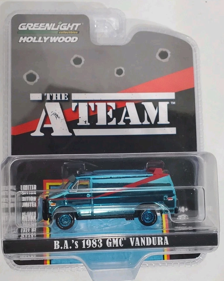 GREENLIGHT CHASE 1/64 B.A.'S 1983 吉姆西 VANDURA VAN THE A-TEAM 2025 — 第 1/4 张图片
