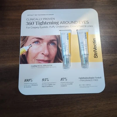 NUEVO Suero Crema para Ojos Strivectin Peptight, 0.65 fl oz, paquete de 2 Foto 1 de 4