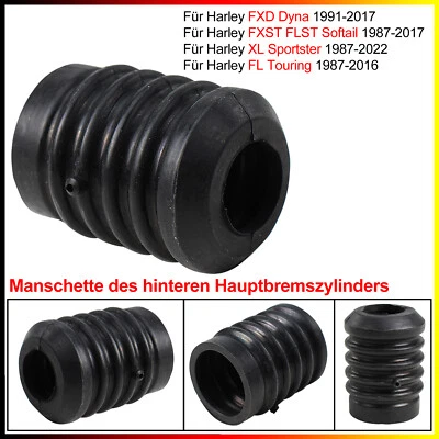 1 Stück Hohe Qualität Gummiabdeckung des hinteren Hauptbremszylinders für Harley - Image 1 of 4