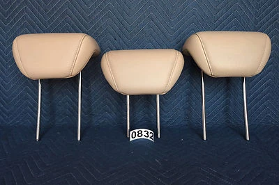 Subaru Tribeca Headrest Rear 2nd Row Set Tan Beige Leather 2007 2006 OEM 0832 - Image 1 of 4