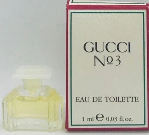 💝 GUCCI No 3 Eau de Toilette Miniatur 1 ml OVP/NEU - Bild 1 von 1