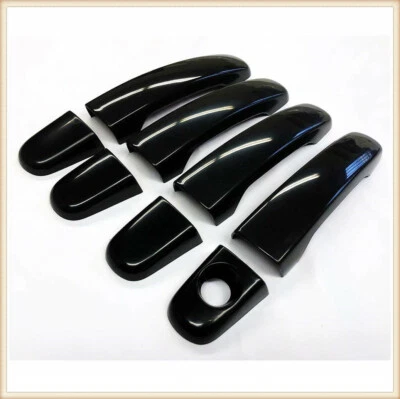 Cubiertas de manija de puerta negras brillantes para Chevrolet Equinox 2010-2017 Foto 1 de 2
