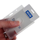 Horizontal Rigid Badge Holders for Thick HID Clamshell Cards 70 Mil Prox Card II