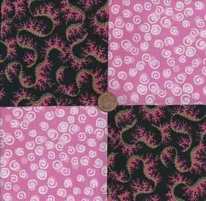 Rosa Twist and Turns 4 Zoll Stoff Quilt Quadrat Handwerk Charms CK - Bild 1 von 3