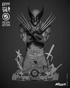 Wolverine (Busto) - Fan Art - Kit de impresión 3D (Wick3d) - Imagen 1 de 12