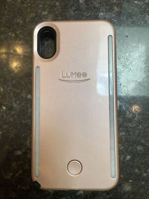 Funda de teléfono LuMee Duo Selfie para iPhone X/XS - oro rosa Foto 1 de 4