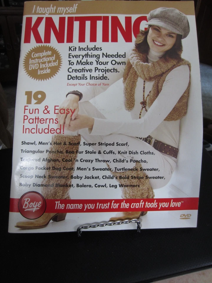 I Taught Myself Knitting for Beginners by Boye Booklet & DVD - Image 1 of 1