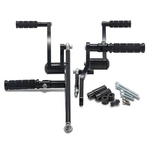 Black Forward Controls for Harley 18-UP Softail Low Rider FXLR 107 ST FXLRST 117 - Picture 1 of 8