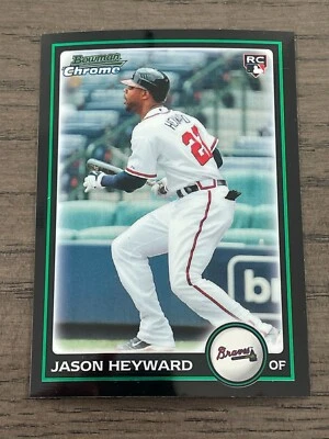 2010 年 Bowman Chrome 选秀 Jason Heyward 新秀卡 #BDP40 亚特兰大勇士队  — 第 1/2 张图片