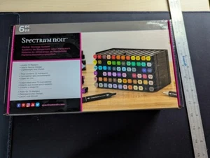 Crafter's Companion Spectrum Noir Marker Storage Trays Black 6/Pkg - Empty-Holds - Picture 1 of 6