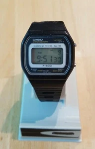 Vintage Casio chronograph F-500 digital watch digital - Picture 1 of 9
