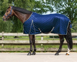 QHP Fliegendecke Collection Stardust, Fliegenschutz Weidedecke Netzdecke Blau - Bild 1 von 1