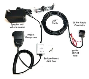 Kit de micrófono y altavoz remoto para Motorola XPR4350 XPR4550 XPR5550e XPR5350e 5580e - Imagen 1 de 6