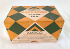17 Vtg Amtico Sample Tiles W Box ~ Plastic Asphalt ~ American Biltrite Rubber Co