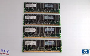 HP 2GB KIT DDR - 4 x 175918-042 (512MB PC-1600R ECC Reg Server 184-Pin DIMM) RAM - Picture 1 of 1