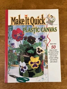 Make It Quick Plastic Canvas Over 50 Projects Needlecraft Shop Hardcover 2001 - Picture 1 of 5
