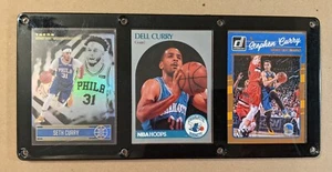 THE CURRY'S 3 CARD PLAQUE DELL CURRY SETH CURRY STEPHEN CURRY - Picture 1 of 1