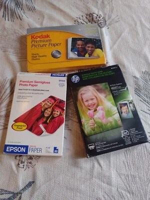New In Box 4x6 Photo Papers hp, Kodak, Epson, Inkjet Phito Paper - Image 1 of 4