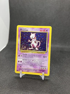 MEWTWO - 10/102 - Base Set - Holo - Pokemon Card - EXC / NEAR MINT - Image 1 of 3