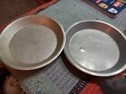 Vintage aluminum pie Plates Sears Maid of Honor SET of 2 two 9 inch 497