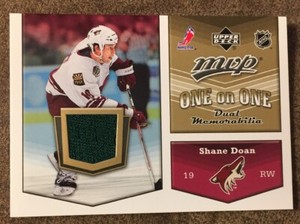Shane Doan & Brenden Morrow 2007-08 Upper Deck MVP One on One Jersey Card