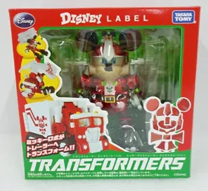 Takara Tomy Disney Label Transformers Mickey Mouse Trailer Christmas Version - Picture 1 of 7