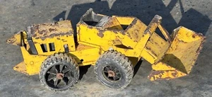 Caricatore Frontale Tonka Vintage Anni 70 Acciaio Pressato Giallo - Foto 1 di 7
