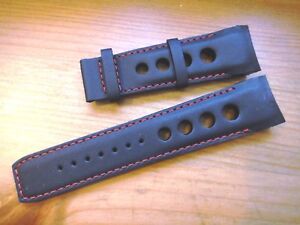 Genuine Tissot 23mm PRS516 EXTREME AUTOMATIC Leather Band strap bracelet black