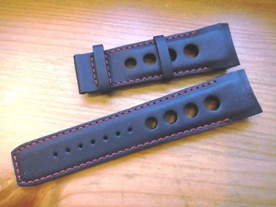 Genuino Tissot 23mm PRS516 EXTREME AUTOMÁTICO Correa de Cuero Pulsera Negro Foto 1 de 4